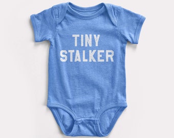 Tiny Stalker Baby Bodysuit - BabyDoopy - Cute Funny Graphic Print