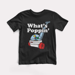 What&#39;s Poppin&#39; Baby + Kids Tee - BabyDoopy - Toddler Youth Funny Kids Graphic Print Shirt
