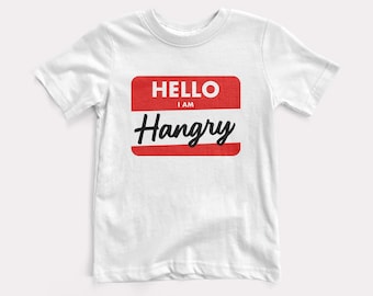 Hangry Tag Baby + Kids Tee - BabyDoopy - Toddler Youth Cute Funny Graphic Print Shirt