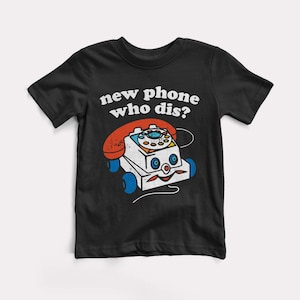 New Phone Baby + Kids Tee - BabyDoopy - Toddler Youth Funny Kids Graphic Print Shirt