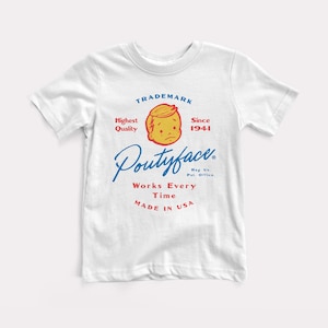 Poutyface T-shirt bébé + enfant - BabyDoopy - Chemise mignonne drôle à imprimé graphique pour tout-petits