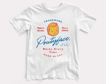 Poutyface Baby + Kids Tee - BabyDoopy - Toddler Youth Cute Funny Graphic Print Shirt