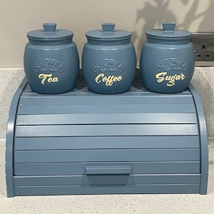 Light Blue Canisters Etsy UK