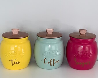 unique tea coffee sugar jars