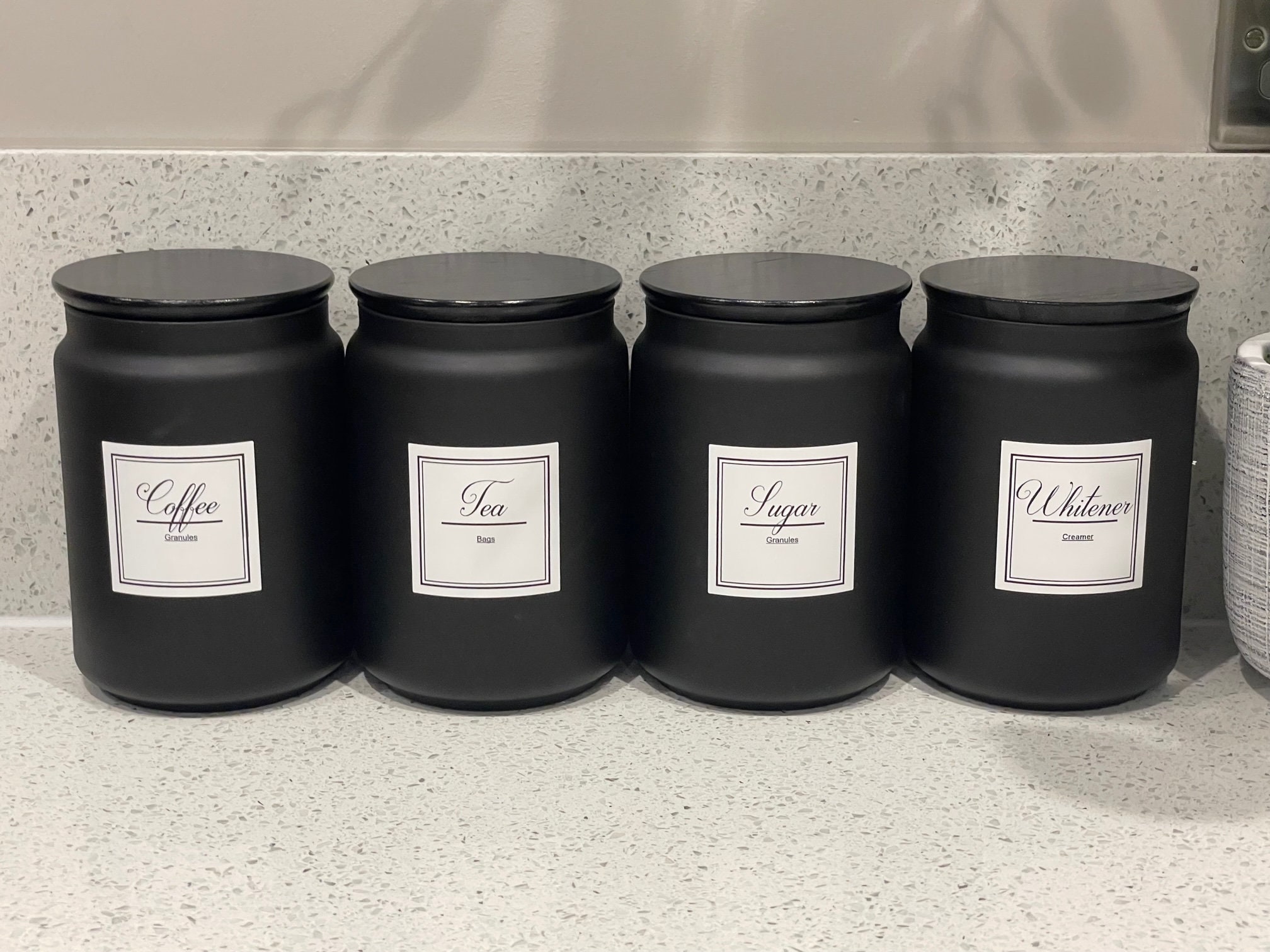 Black tea cheap coffee sugar