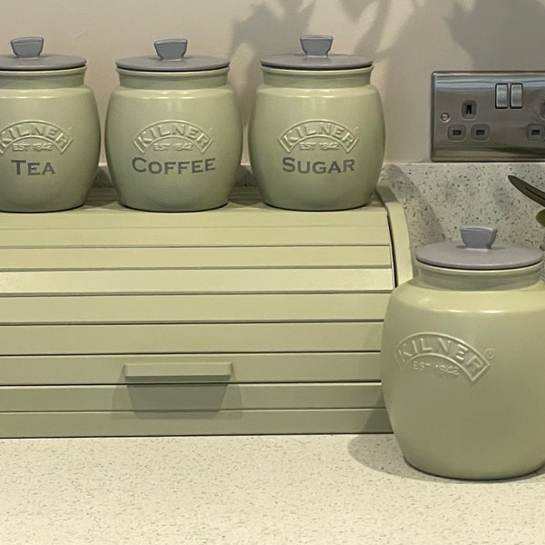 Sage Green Bread Box Etsy Israel