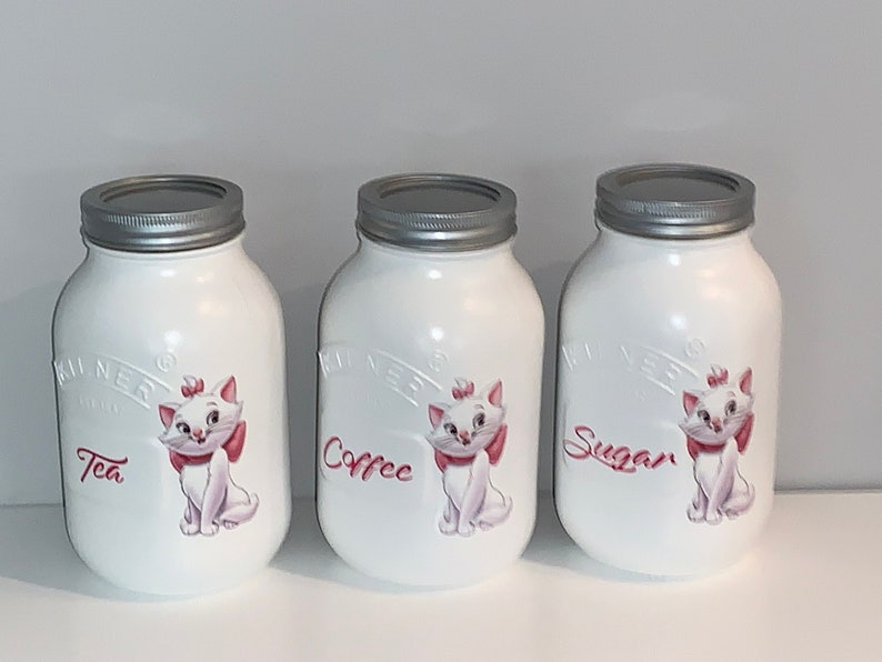 disney tea coffee sugar jars