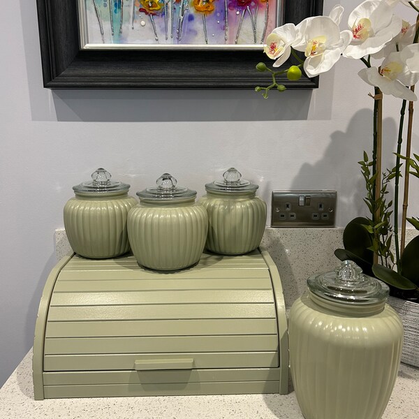 Sage Green Bread Box Etsy Ireland