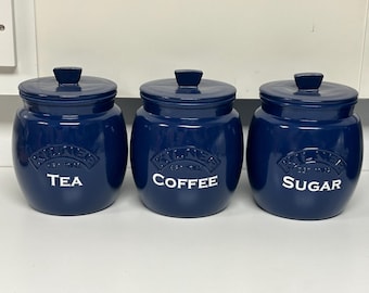 Vintage J.L. Clark Metal Tin Nesting Canister Set Pillsbury