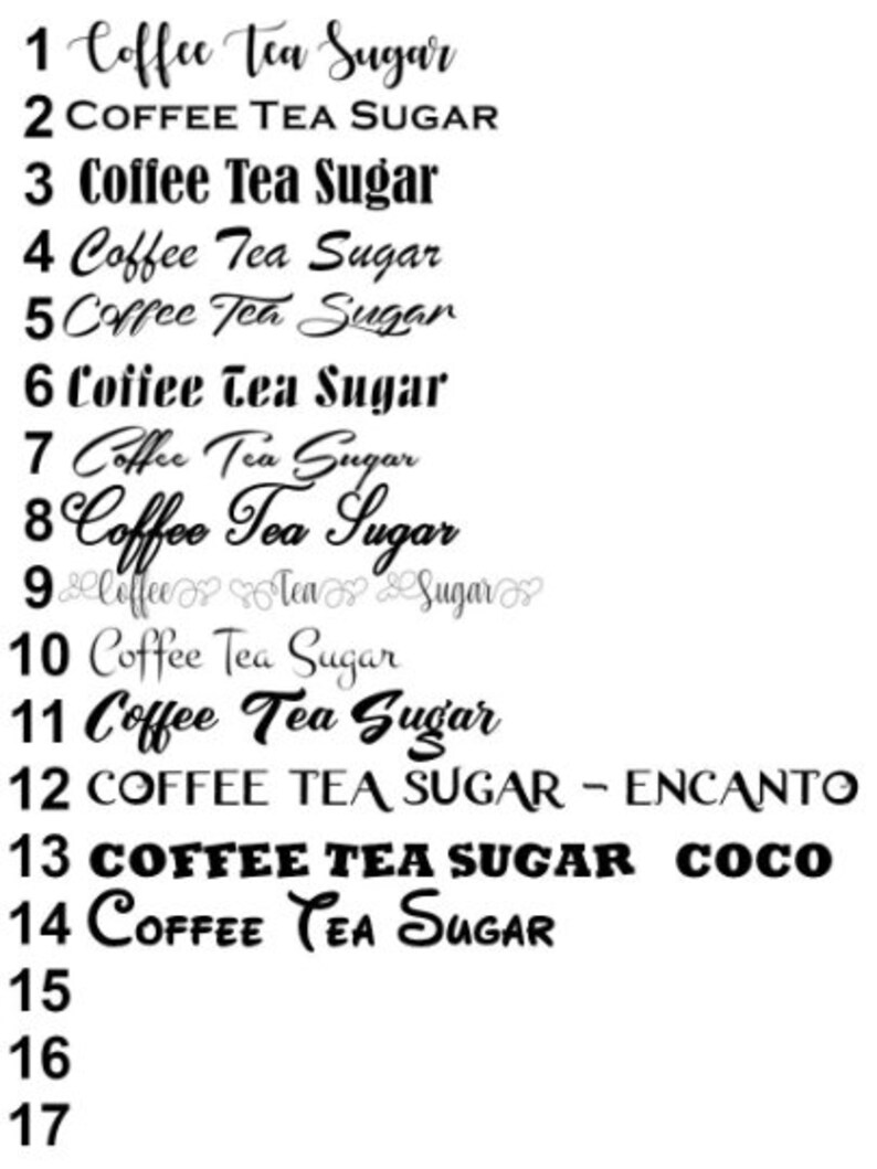 Black Tea Coffee Sugar Kitchen Storage Canister Sets Shown Etsy