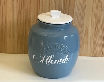 Personalised Jar Hand-Painted 2 Litre Kitchen Storage Jar, Utensil Holder, Biscuit Treats, New Home Gift, Unique Gifts