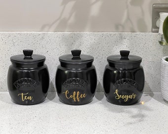 kilner tea coffee sugar black