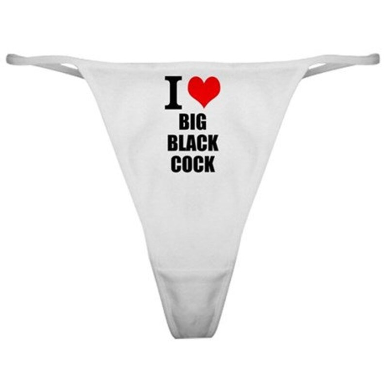 I Like Big Black Cock Thong Panties Bikini Underwear Mfm Etsy 
