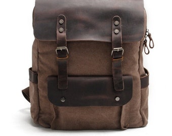 Vintage Canvas Backpack Just For You (FREE P&P WORLDWIDE)