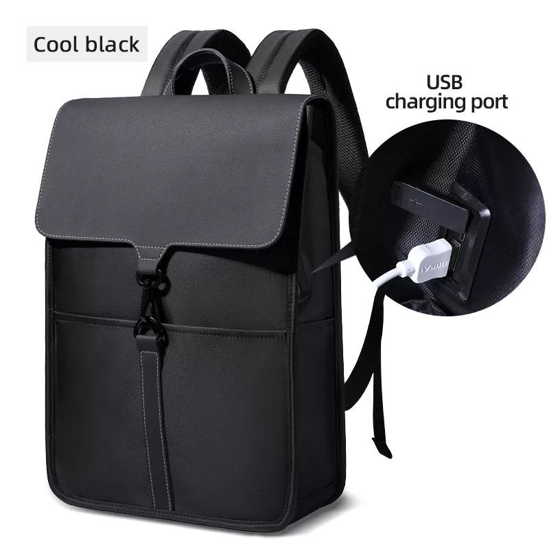 High Quality PU Leather Waterproof Men's Laptop Backpack Large Computer  Backpack for Business Urban Man Backpack USB Charging - AliExpress