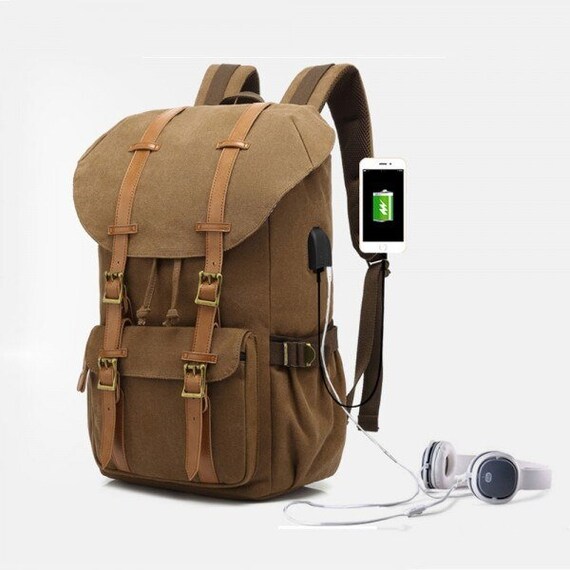 Mochilas de online lona para hombre