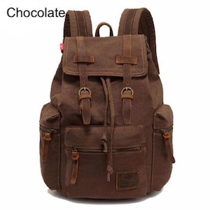 Vintage Canvas Backpack Rucksack |  FREE SHIPPING |