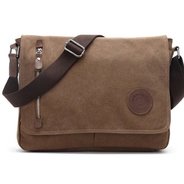 Quality Canvas Messenger (FREE Shipping) Crossbody Shoulder Bag for Men and Women | Durable Shoulder Bag