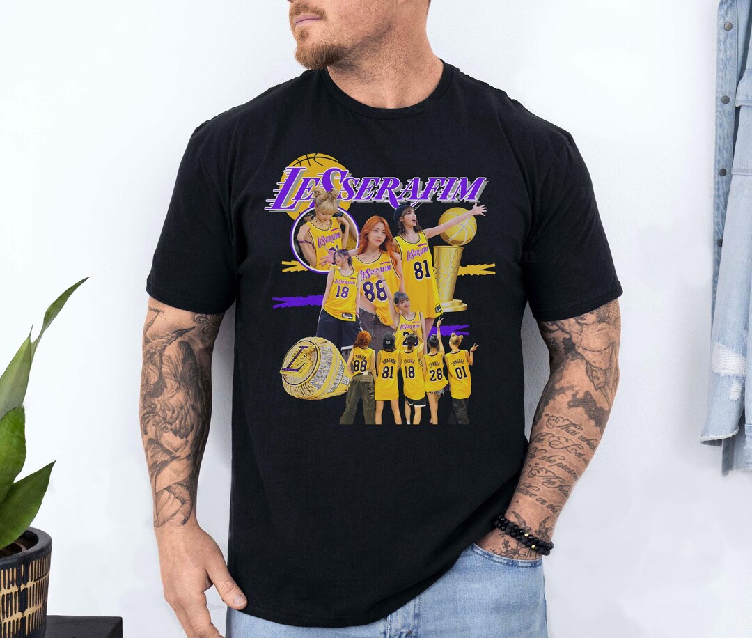 LE SSERAFIM X Los Angeles Lakers Vintage T-shirt - Etsy