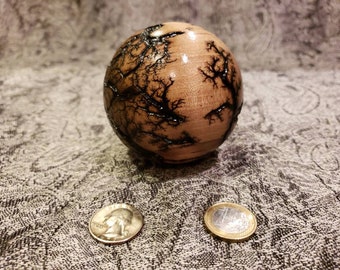 3" Electrofractal Orb: 12.000 volt verbrande bol elektrisch hout bliksem hout fractal orb geëlektrificeerd hout geschenken voor hem cadeau voor hem