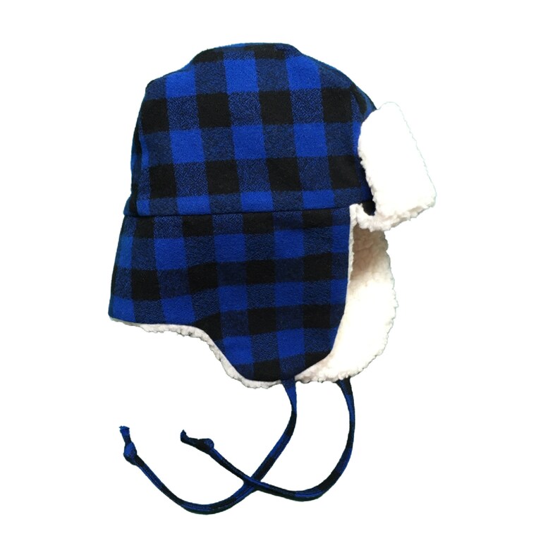 Lumberjack Hat Bomber Hat Winter Hat for Boys Blue Buffalo Etsy