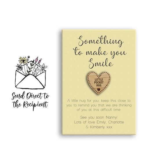 I Love You token Birthday Gift Personalised birthday Present DD2323 Wooden Token Pocket Hug