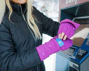 Flip Top Gloves with Pocket