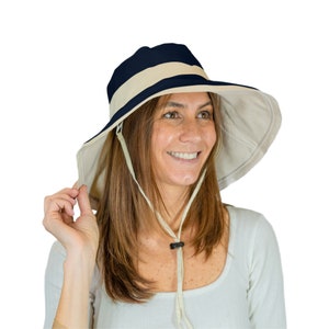 Cotton Wide Brim Hat Foldable Summer Hat for Women Travel - Foldable Hats for Women Travel, Sun Protection Big Brim Hat