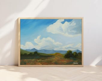 Blue Sky Mountain | 14x11 Oil on Canvas