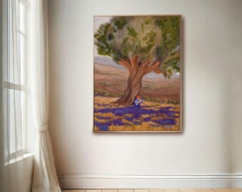 The Unhurried Olive Tree | 30x40 Oil on Canvas