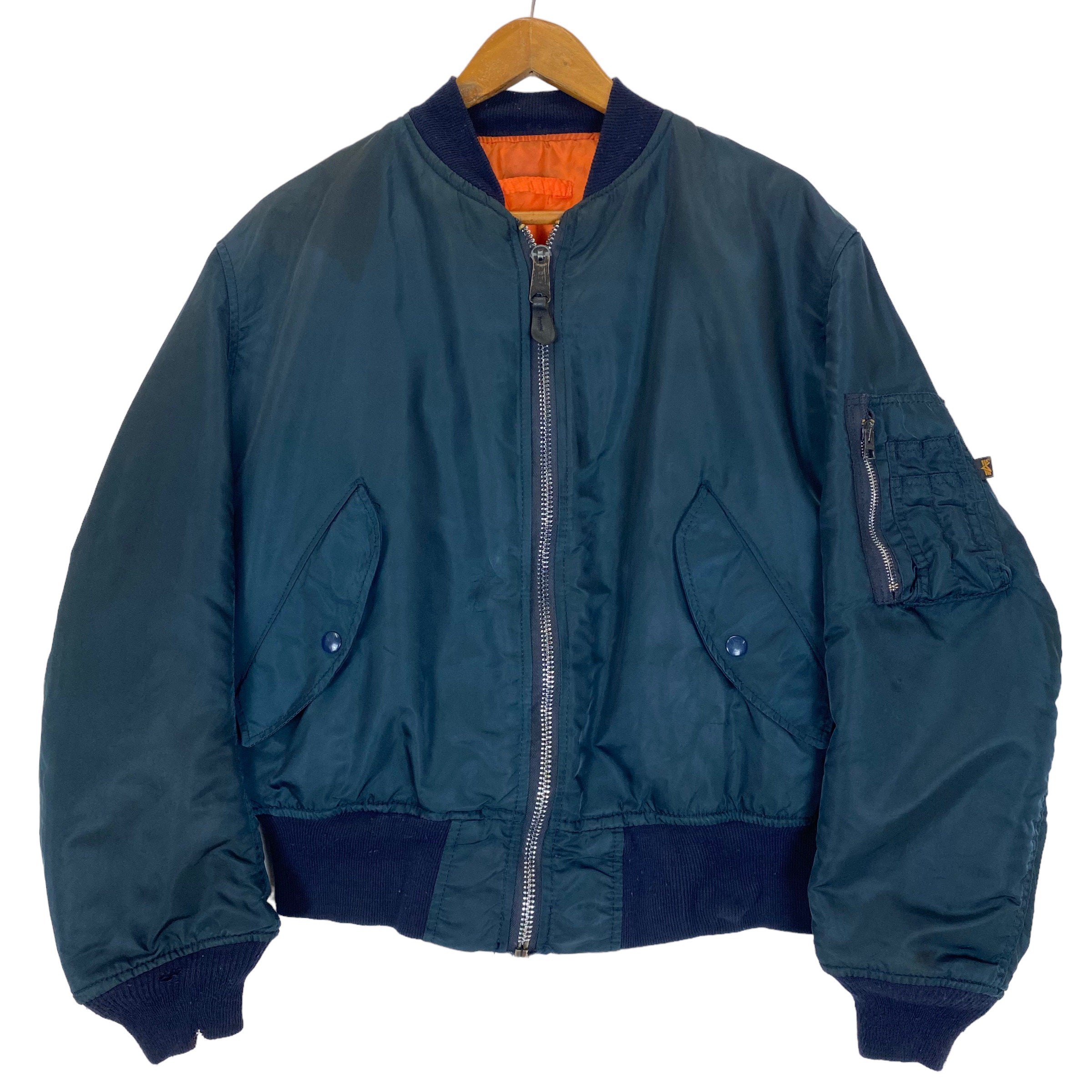 Vintage Alpha Industries Reversible Ma1 Bomber Jacket Size Vintage Alpha Industries Reversible Ma1 Bomber Jacket Size