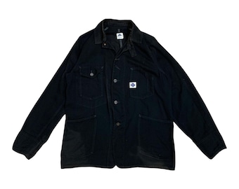 Awesome!! Post O'alls enginner's faded black jacket chore style size M Made In USA
