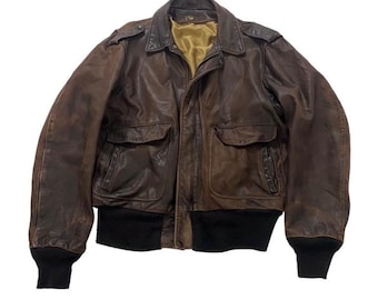 Original Rare Vintage 60s Schott NYC I-S-674-M-S/A-2 Type Leather