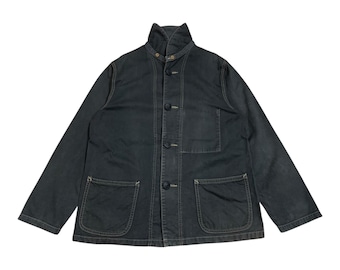 Blue Blue Japan shawl collar chore jacket size 1 Made in Japan