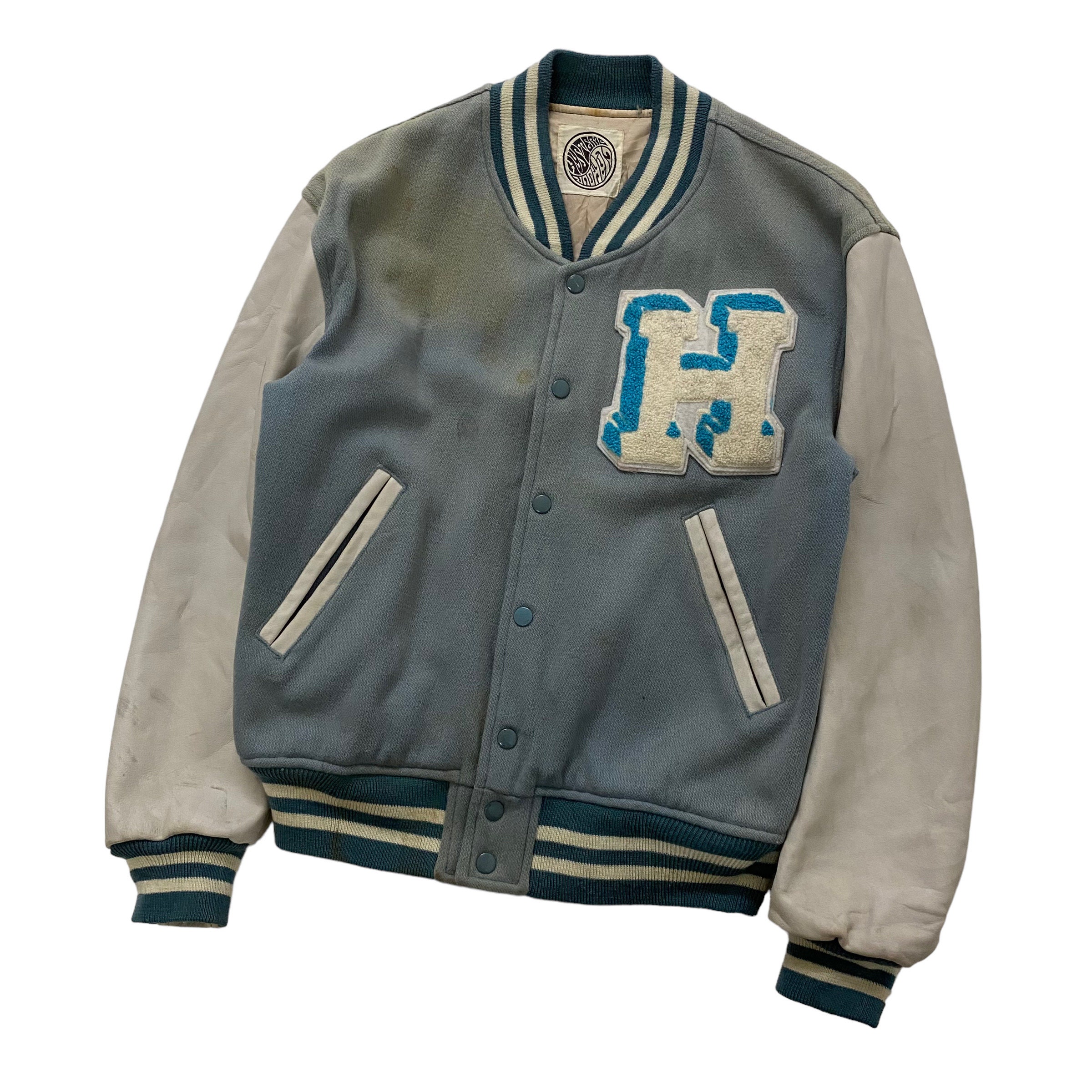 Very Rare Vintage Hysteric Glamour Leather Sleeve Varsity Very Rare Vintage Hysteric Glamour Leather Sleeve Varsity