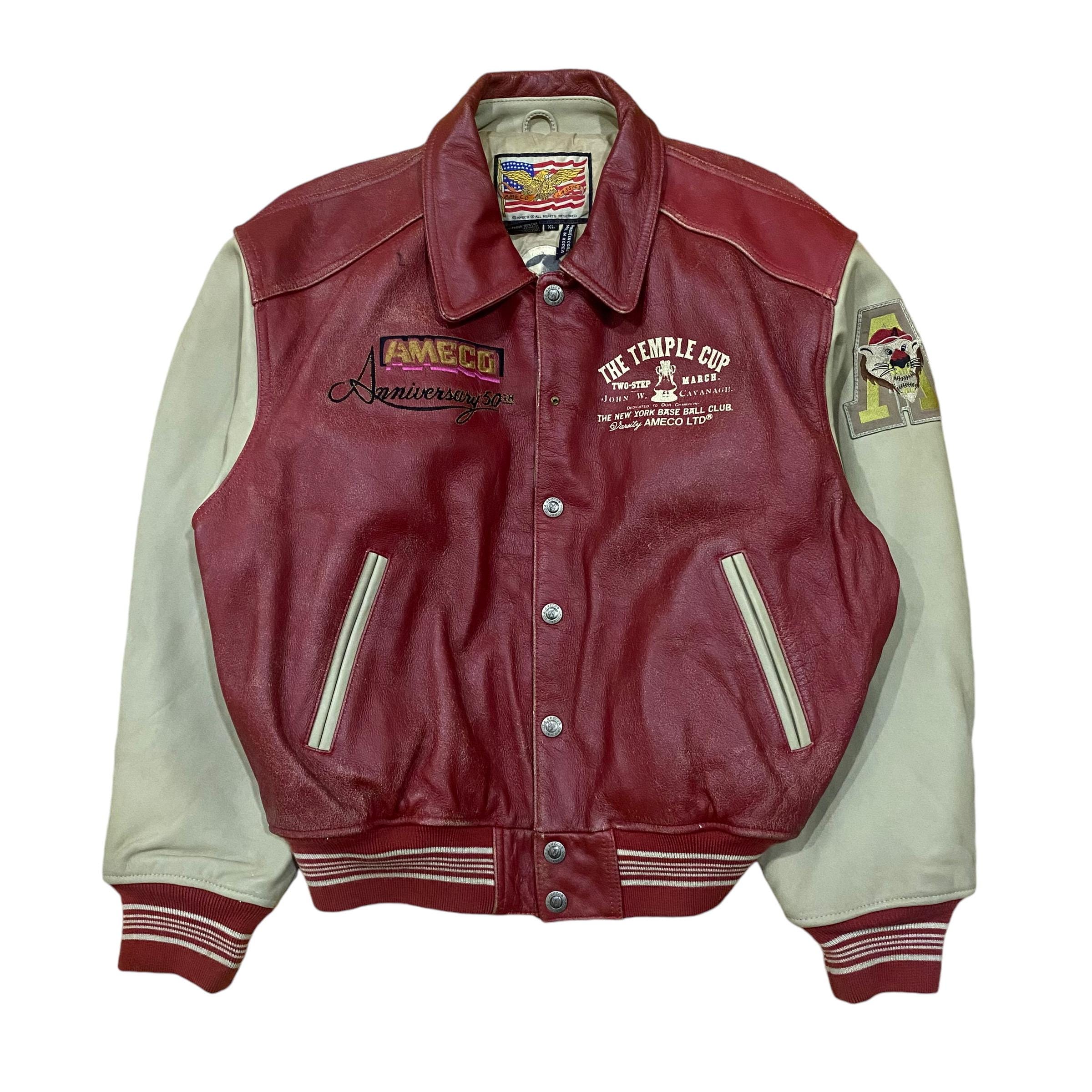 Vintage Ameco Anniversary 50th New York Baseball Club Leather 
