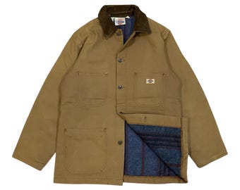 Chaqueta de lona Dickies vintage con forro de manta.