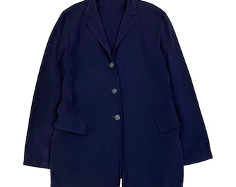 Awesome!! Jil Sander transparent three button blazer classic style size 38
