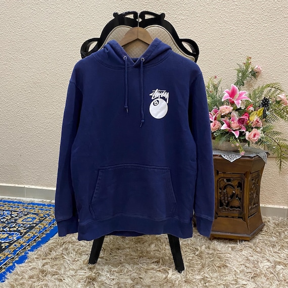 Pick!! Stussy 8 Ball Big Logo Hoodie Navy Size Medium - Etsy