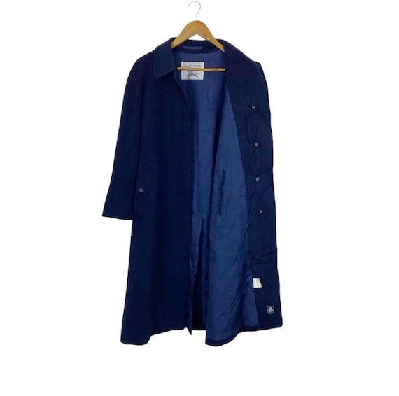 バーバリーのウールレディースネイビートレンチコート - Etsy 日本