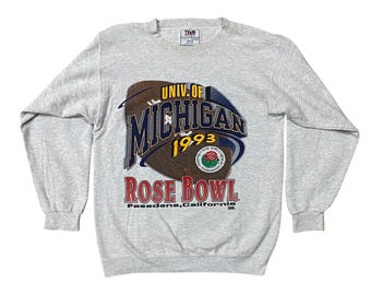 Vintage 90's University of Michigan Wolverines Rose Bowl crewneck sweatshirt
