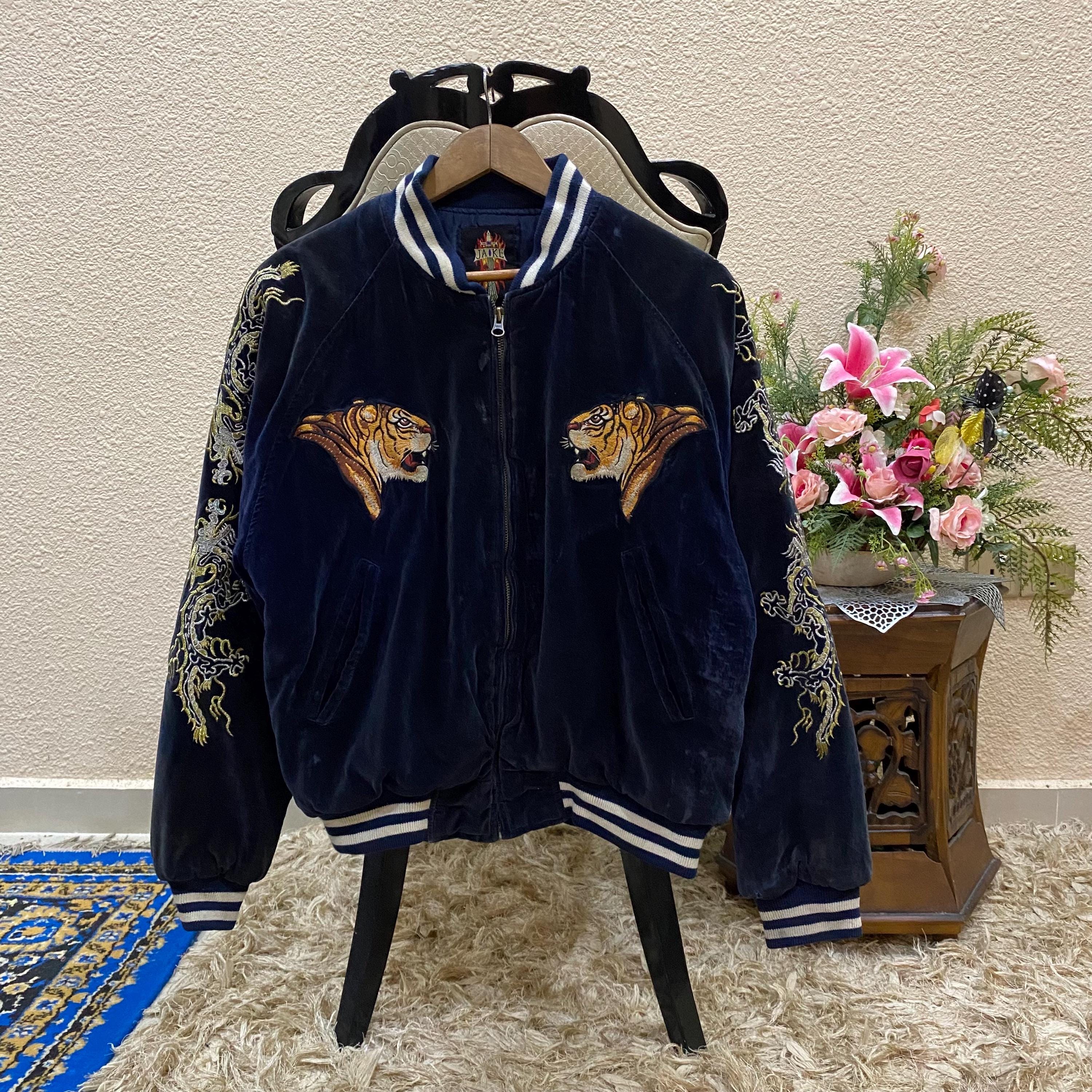 ジャケット・アウター Tiger Embroidery Velor Souvenir Jacket s-l400.jpg
