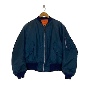 Vintage Alpha Industries MA-1 Bomber Jacket Made in USA - Etsy
