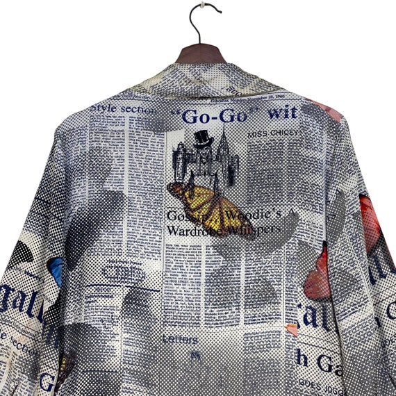 Very rare iconic GALLIANO newspaper butterfly sil… - image 6