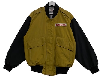 Chaqueta de carreras vintage Toyota Bomber MA1