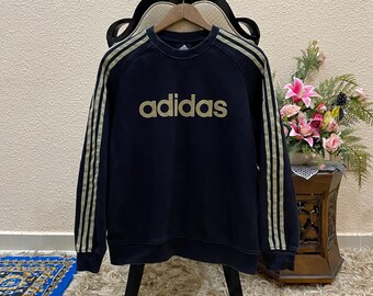Sudadera con capucha negra de color Spellout de Adidas talla mediana