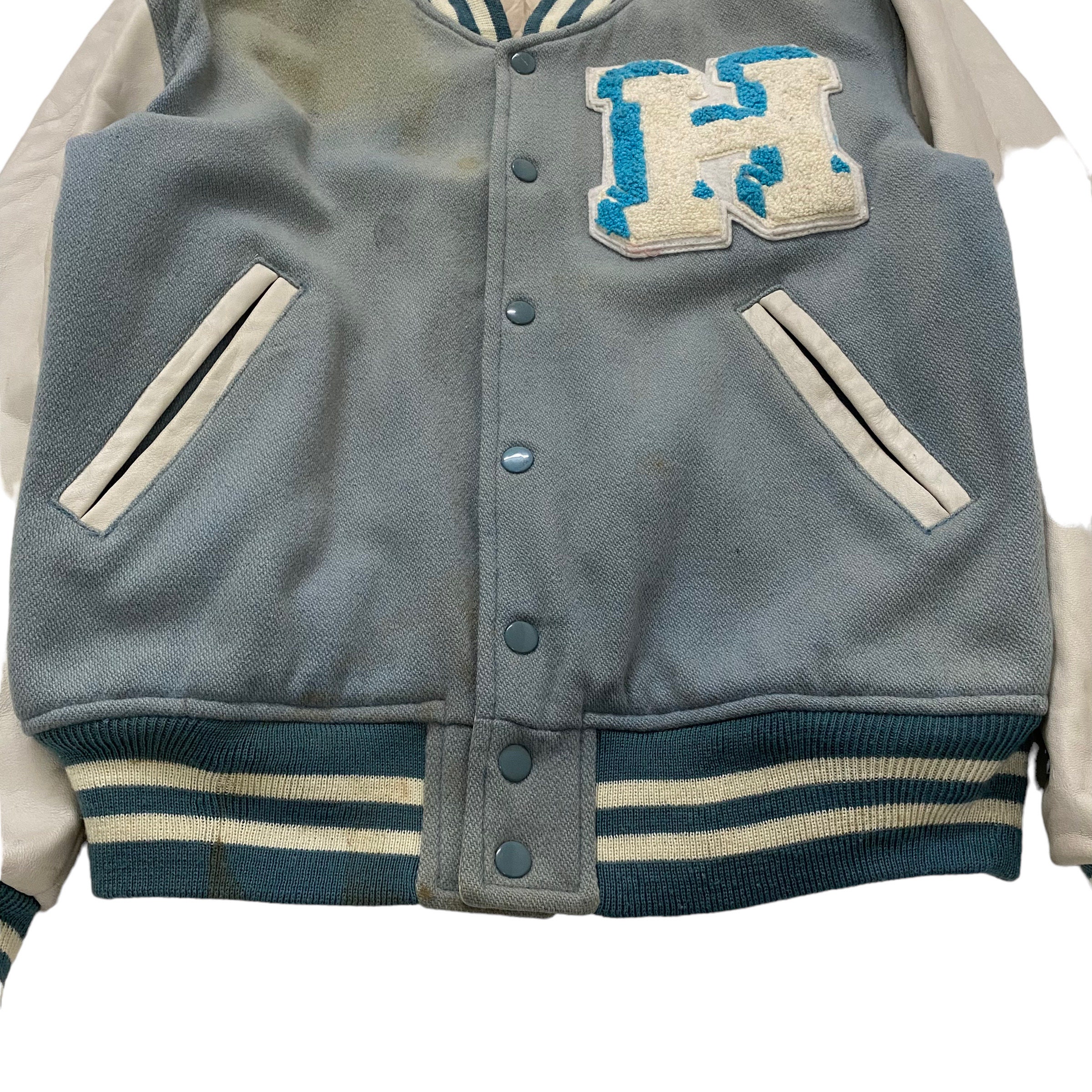 Very Rare Vintage Hysteric Glamour Leather Sleeve Varsity Very Rare Vintage Hysteric Glamour Leather Sleeve Varsity