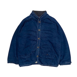 45rpm indigo cotton mandarin style jacket size M Made in Japan