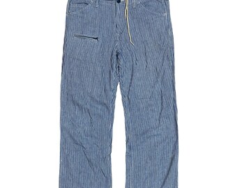 Awesome!! Blue Blue Japan indigo hickory stripe pants Made in Japan size 2