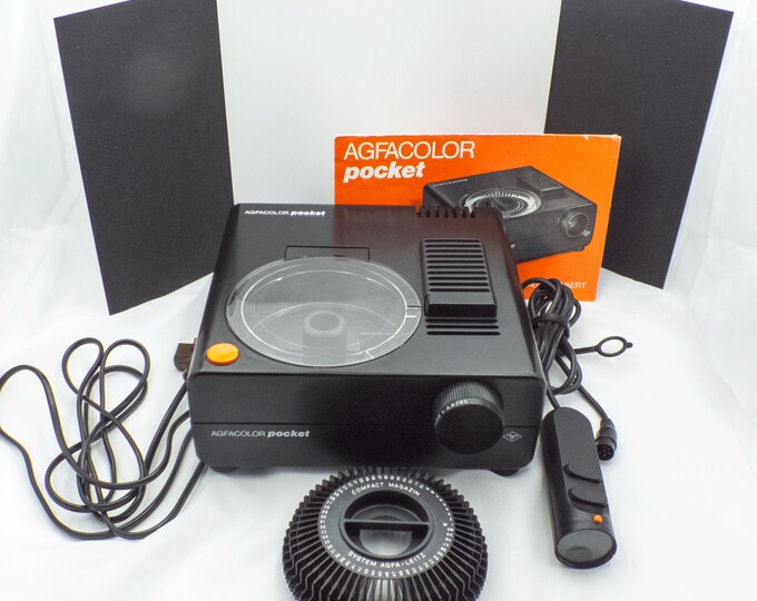 Vintage Agfacolor Pocket Projector 1980s 110 Color Transparency